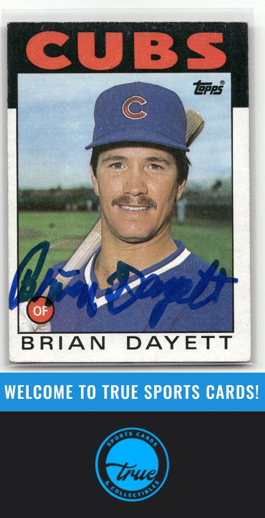 1986 Topps #284 Brian Dayett Auto