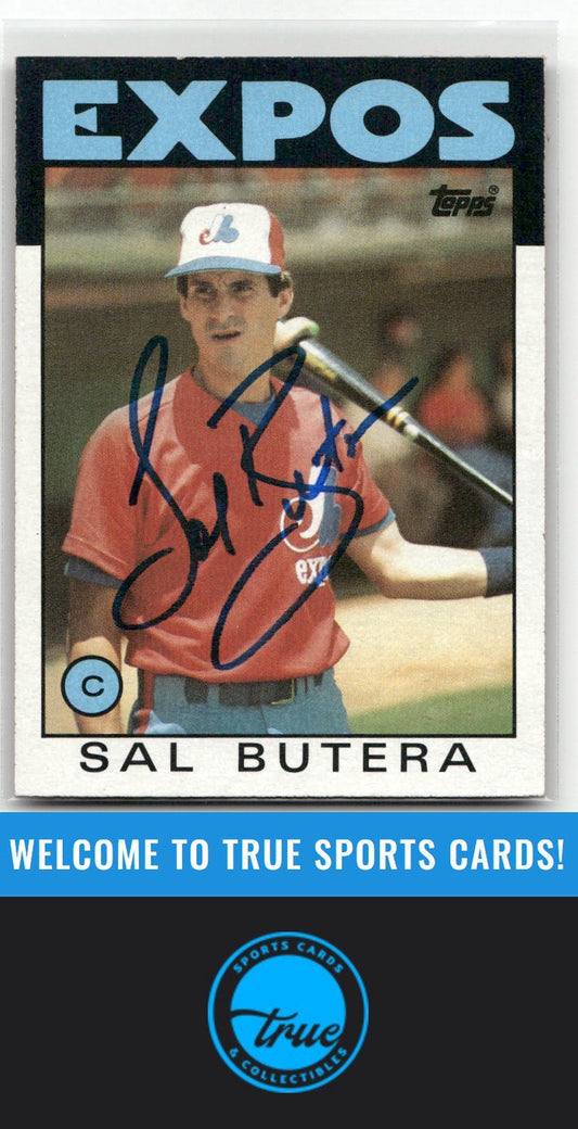 1986 Topps #407 Sal Butera Auto