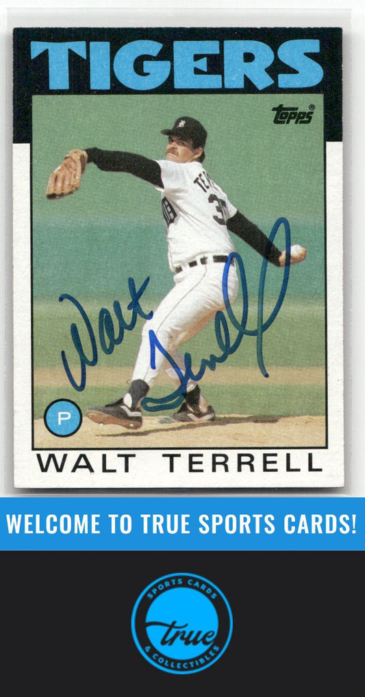 1986 Topps #461 Walt Terrell Auto
