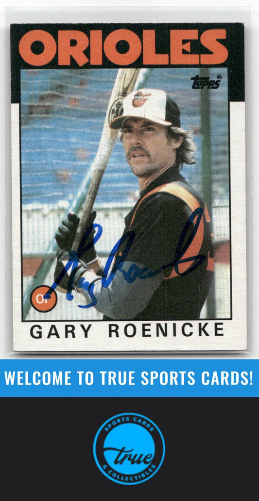 1986 Topps #494 Gary Roenicke Auto