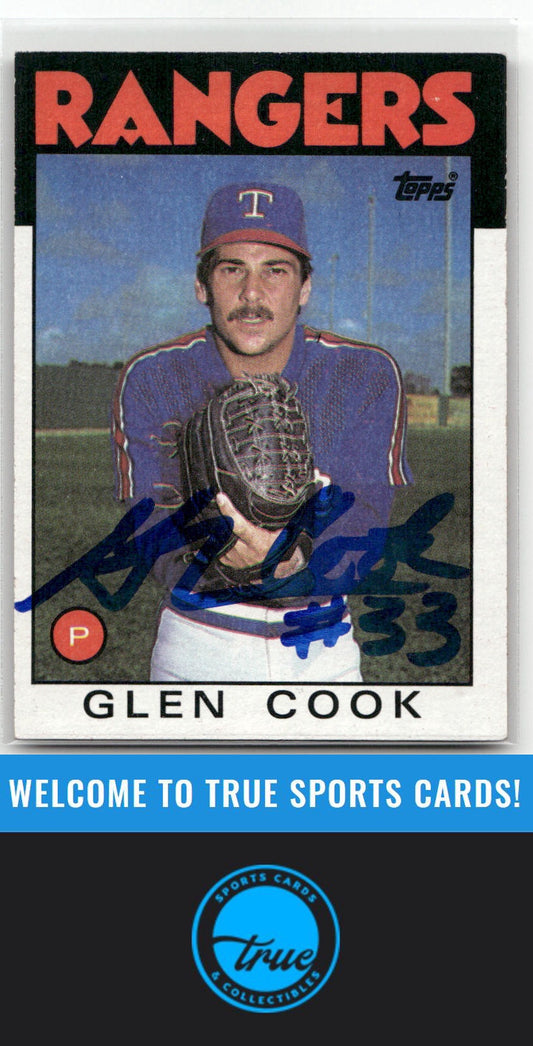 1986 Topps #502 Glen Cook Auto