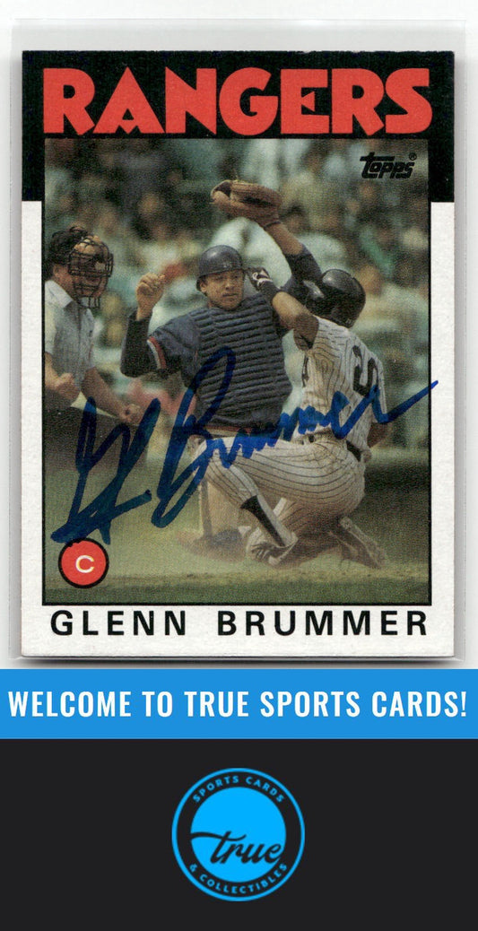 1986 Topps #616 Glenn Brummer Auto