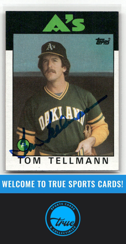 1986 Topps #693 Tom Tellmann Auto