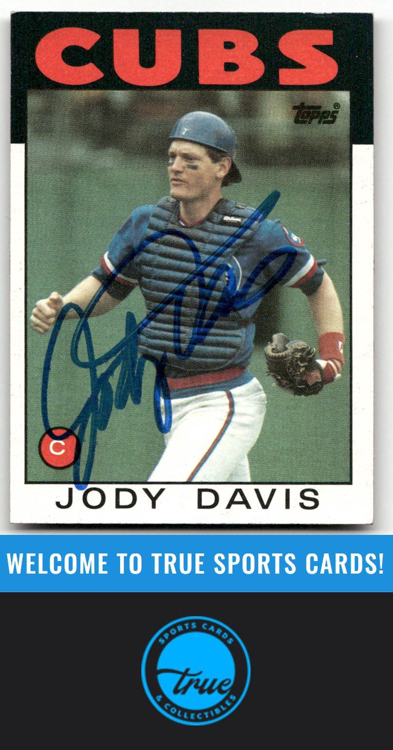 1986 Topps #767 Jody Davis Auto