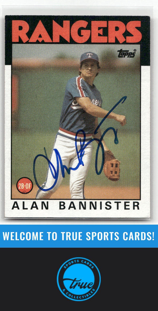 1986 Topps #784 Alan Bannister Auto