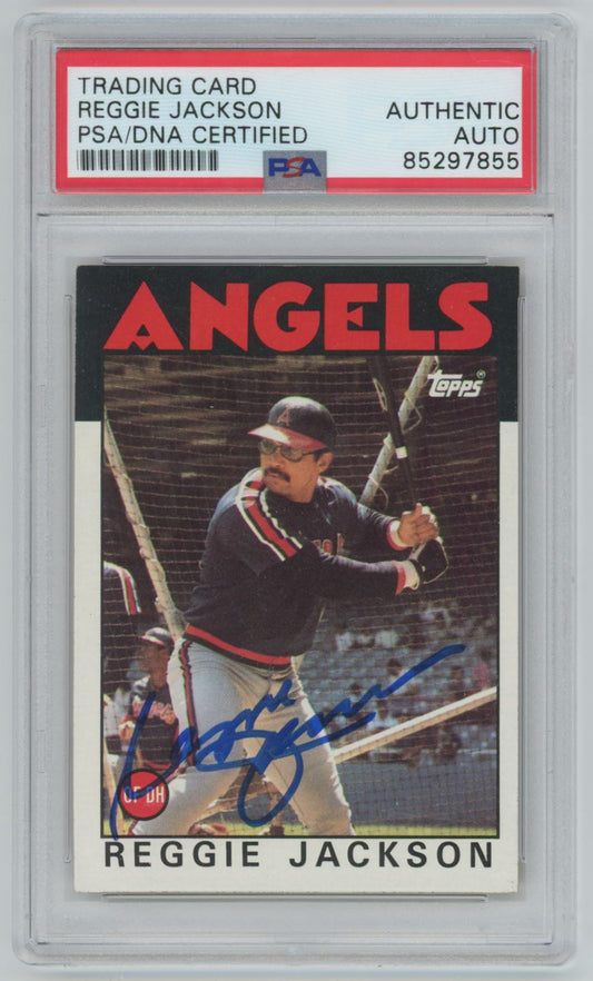 1986 Topps Reggie Jackson Auto - PSA/DNA