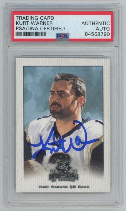 2002 Donruss Gridiron Kings Kurt Warner Auto - PSA/DNA Authentic