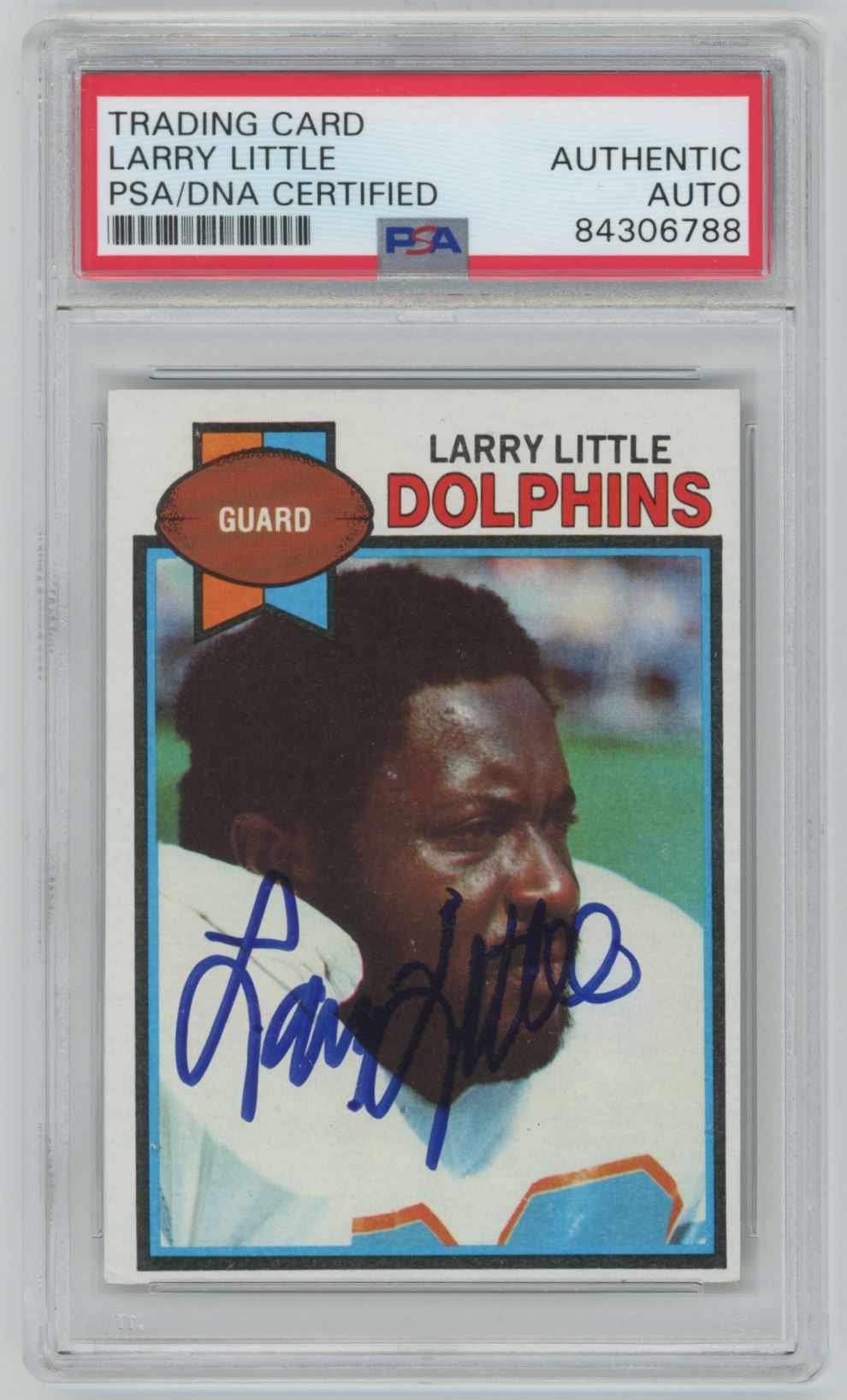 1979 Topps Larry Little Auto - PSA/DNA