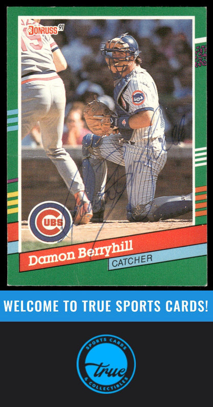 1991 Donruss #631 Damon Berryhill AUTOGRAPH