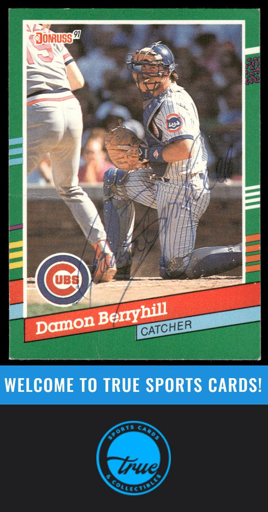 1991 Donruss #631 Damon Berryhill AUTOGRAPH