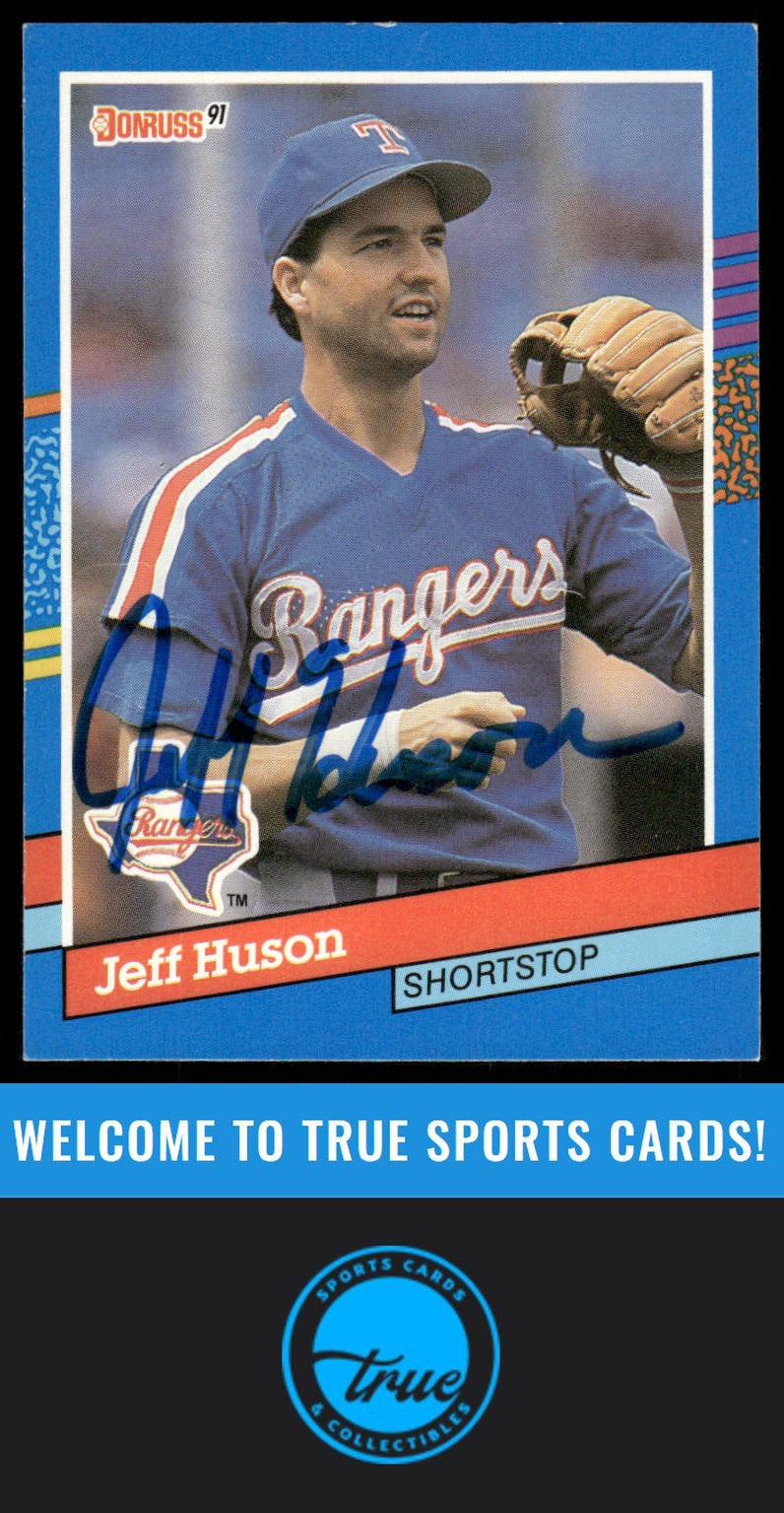 1991 Donruss #305 Jeff Huson AUTOGRAPH