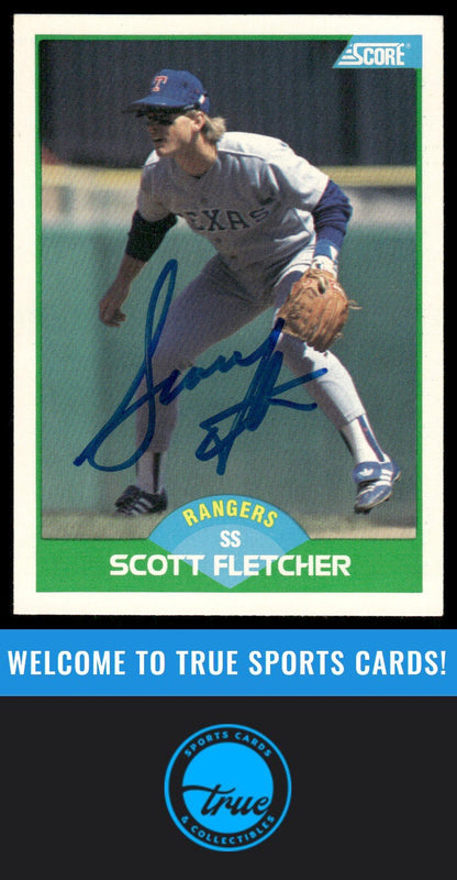1989 Score #78 Scott Fletcher AUTOGRAPH