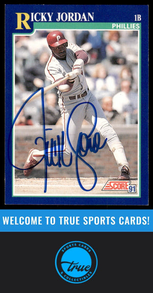 1991 Score #15 Ricky Jordan AUTOGRAPH