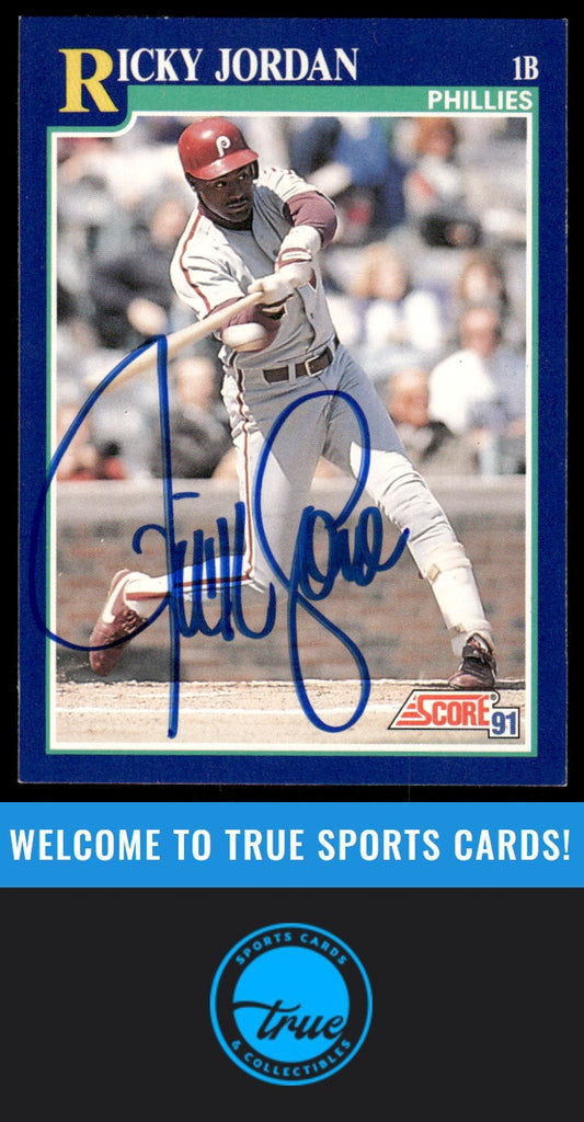 1991 Score #15 Ricky Jordan AUTOGRAPH
