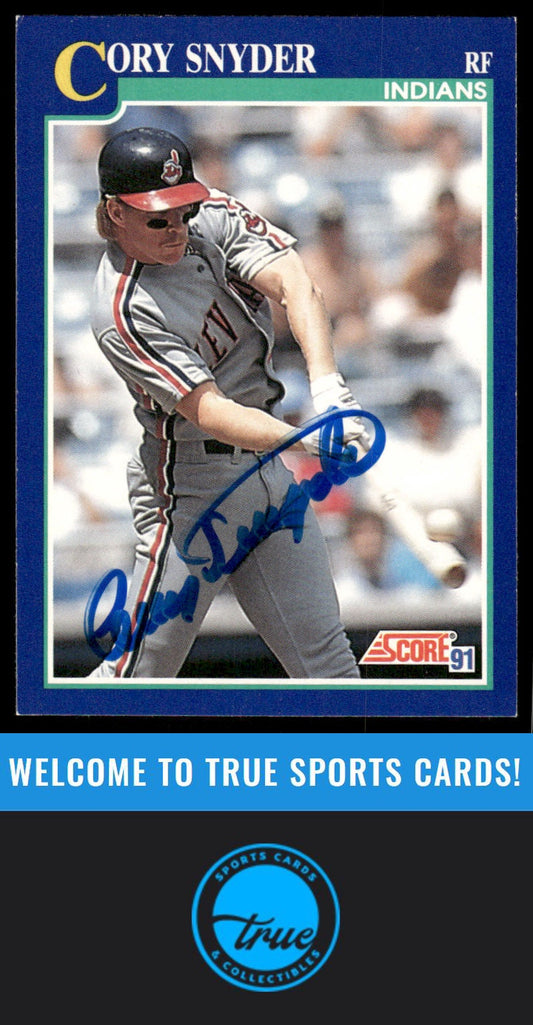 1991 Score #19 Cory Snyder AUTOGRAPH