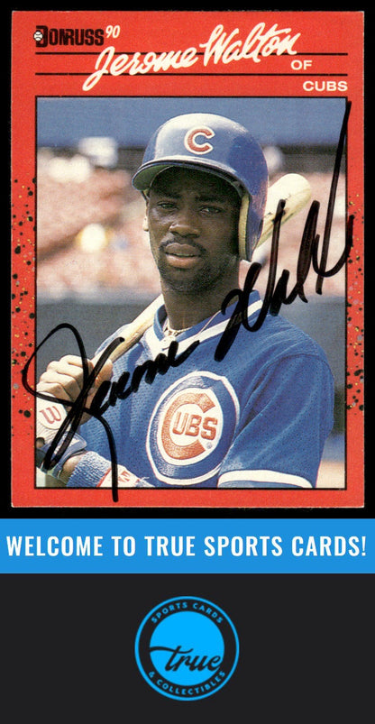 1990 Donruss #285 Jerome Walton AUTOGRAPH