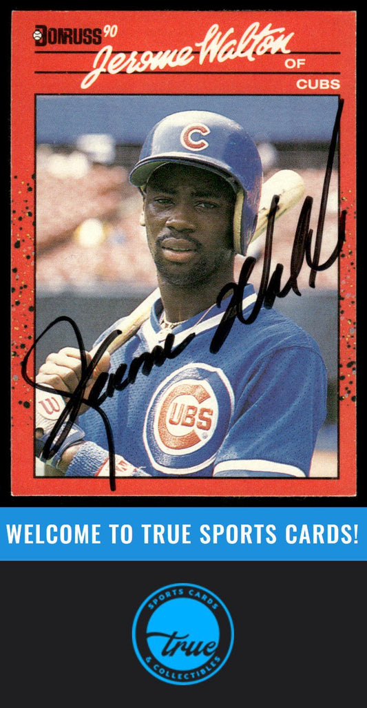 1990 Donruss #285 Jerome Walton AUTOGRAPH