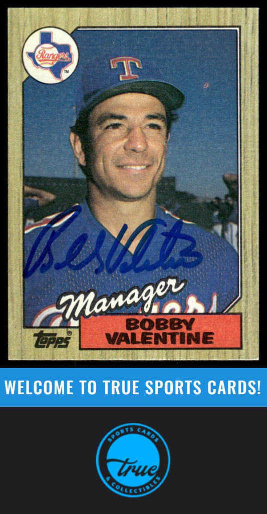 1987 Topps #118 Bobby Valentine AUTOGRAPH