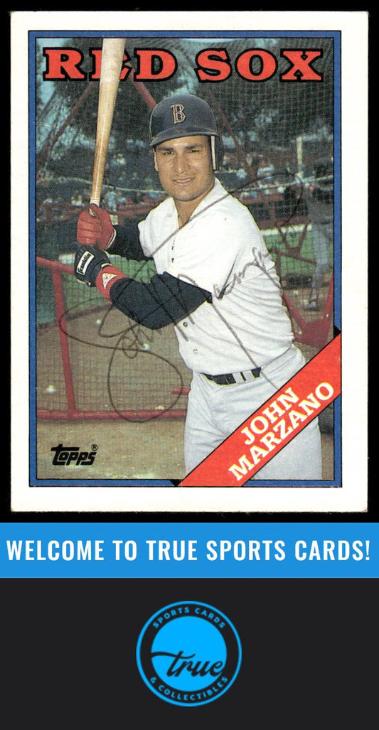 1988 Topps #757 John Marzano AUTOGRAPH