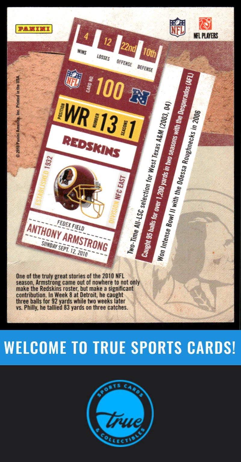 2010 Playoff Contenders #100 Anthony Armstrong AUTOGRAPH