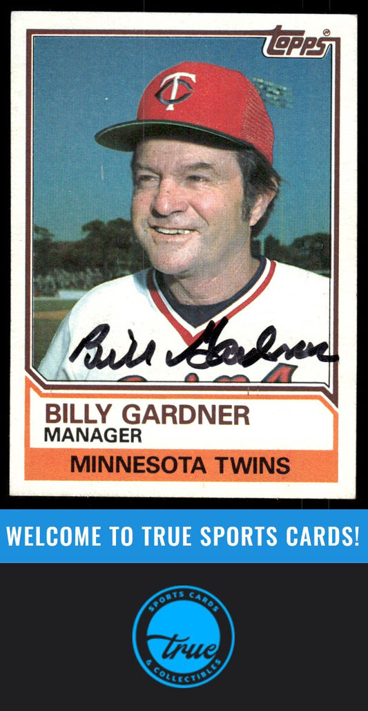 1983 Topps #11 Billy Gardner AUTO