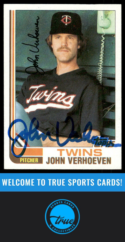 1982 Topps #281 John Verhoeven AUTO