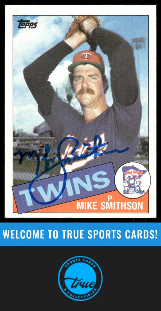 1985 Topps #483 Mike Smithson AUTO