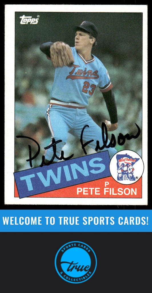 1985 Topps #97 Pete Filson AUTO