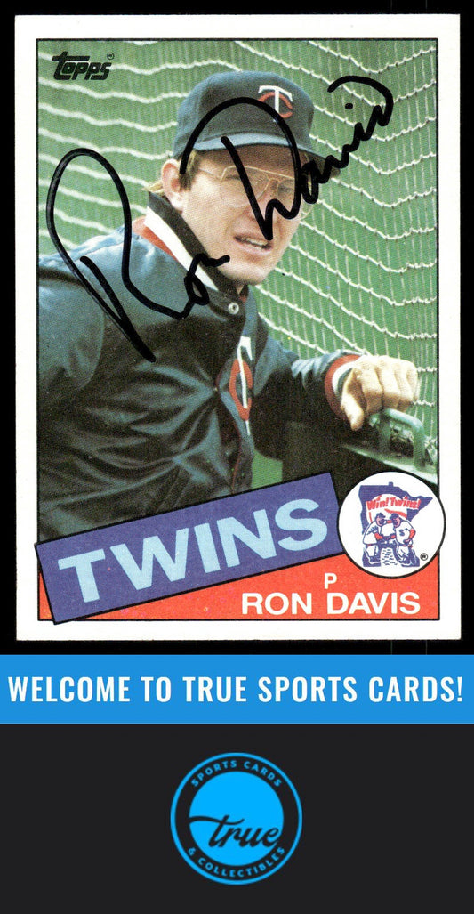 1985 Topps #430 Ron Davis AUTO