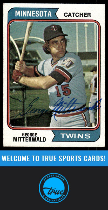 1974 Topps #249 George Mitterwald AUTO