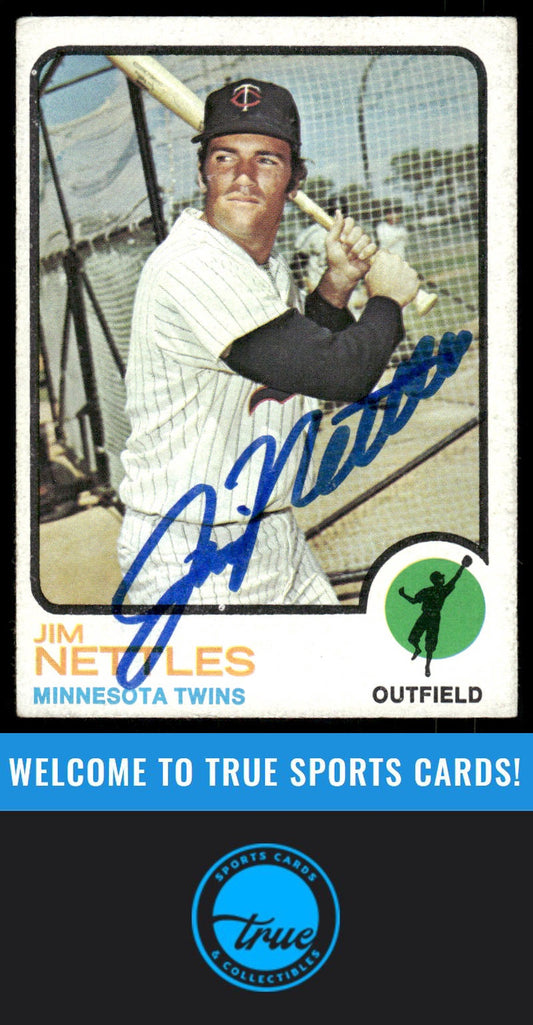 1973 Topps #358 Jim Nettles AUTO