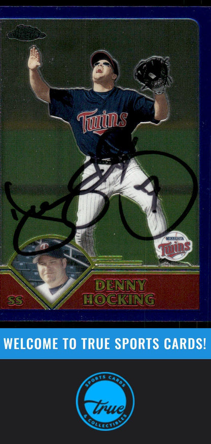 2003 Topps Chrome #42 Denny Hocking AUTO
