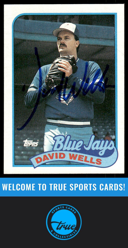 1989 Topps #567 David Wells AUTO