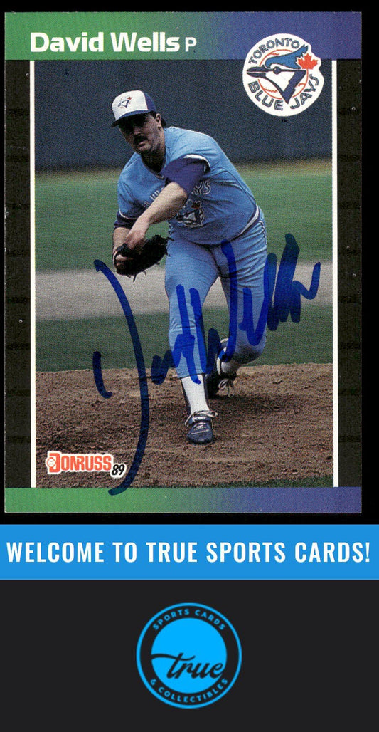 1989 Donruss #307 David Wells AUTO