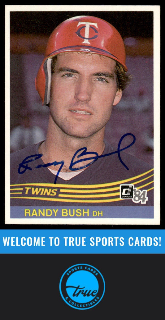1984 Donruss #513 Randy Bush AUTO