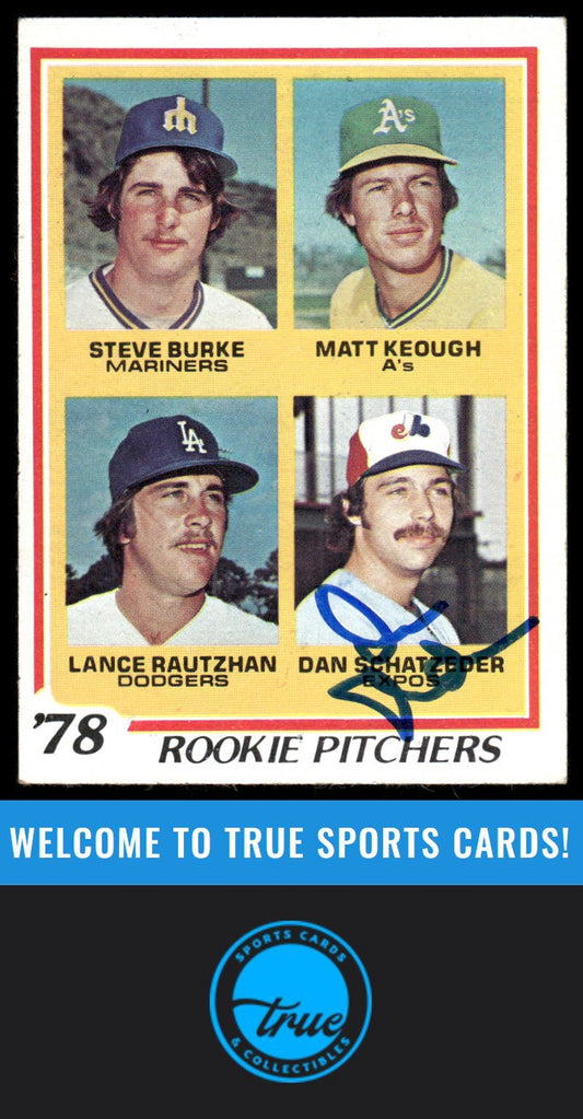 1978 Topps #709 Dan Schatzeder AUTO