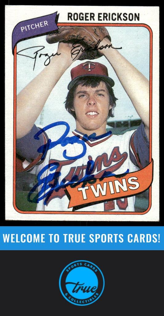 1980 Topps #256 Roger Erickson AUTO