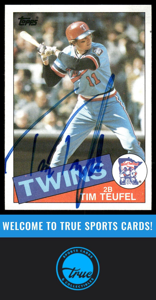 1985 Topps #239 Tim Teufel AUTO
