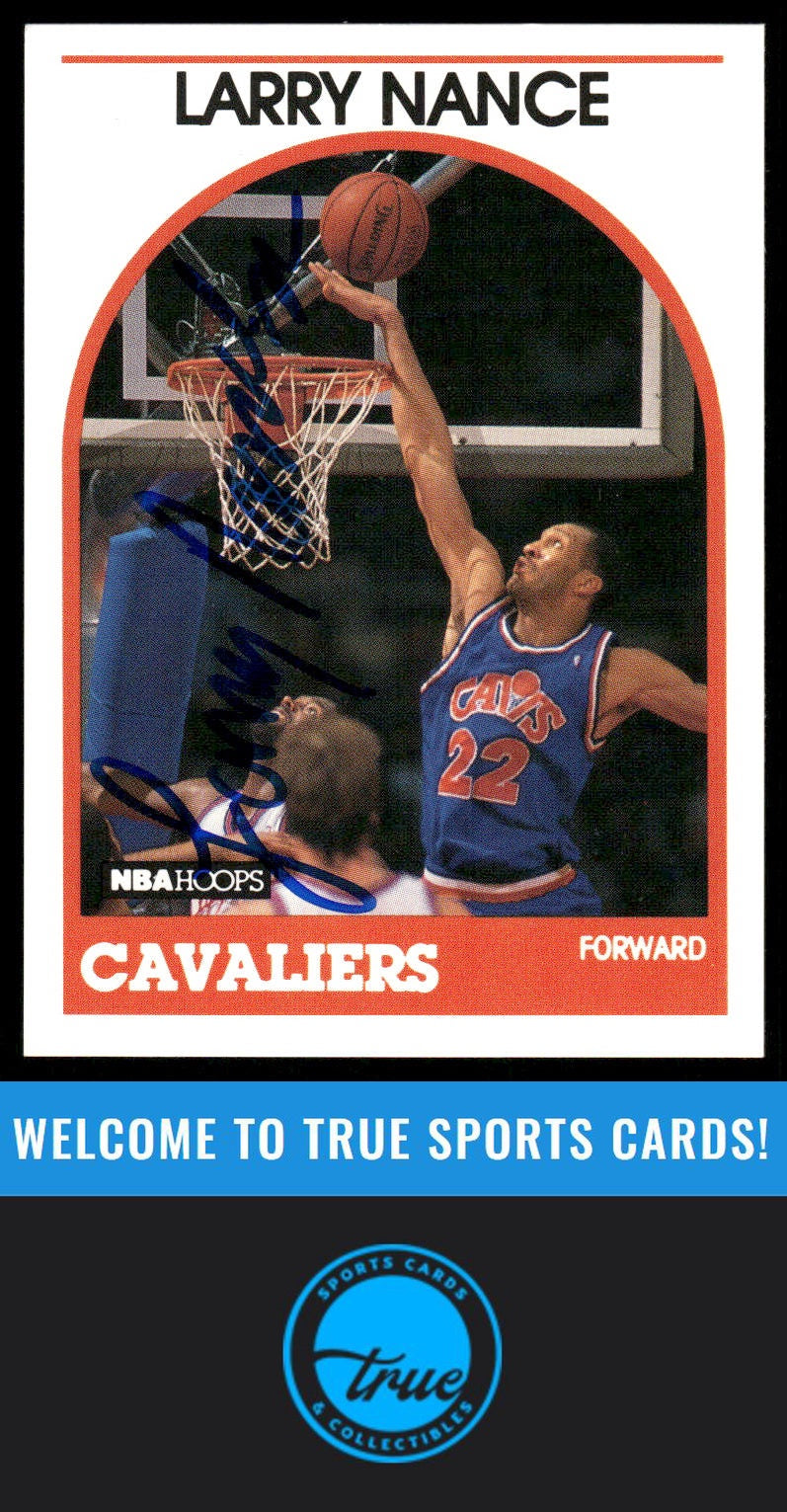 1989-90 Hoops #25 Larry Nance AUTO