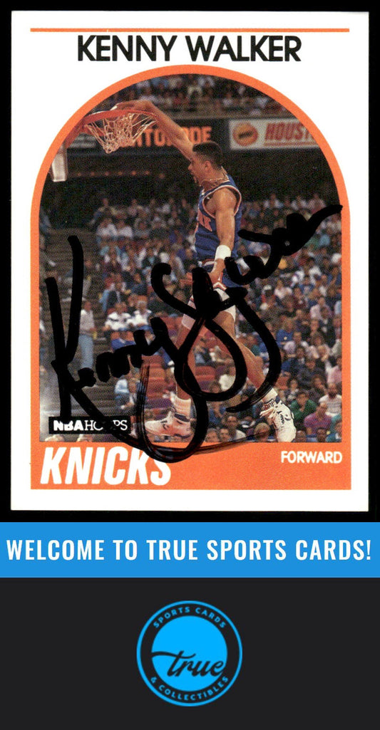 1989-90 Hoops #3 Kenny Walker AUTO