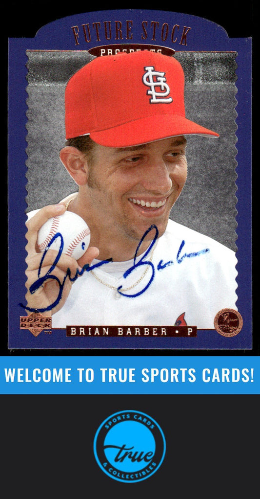 1996 Upper Deck #FS2 Brian Barber Future Stock Prospects AUTO