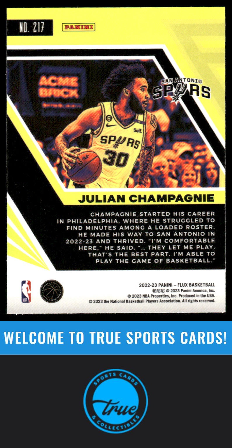2022-23 Panini Flux #217 Julian Champagnie AUTO