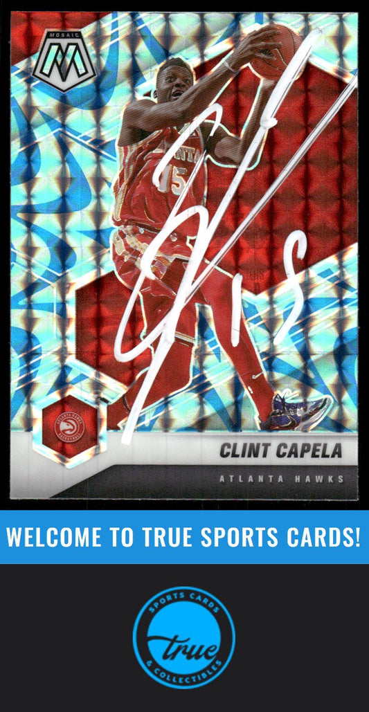2020-21 Panini Mosaic #102 Clint Capela AUTO