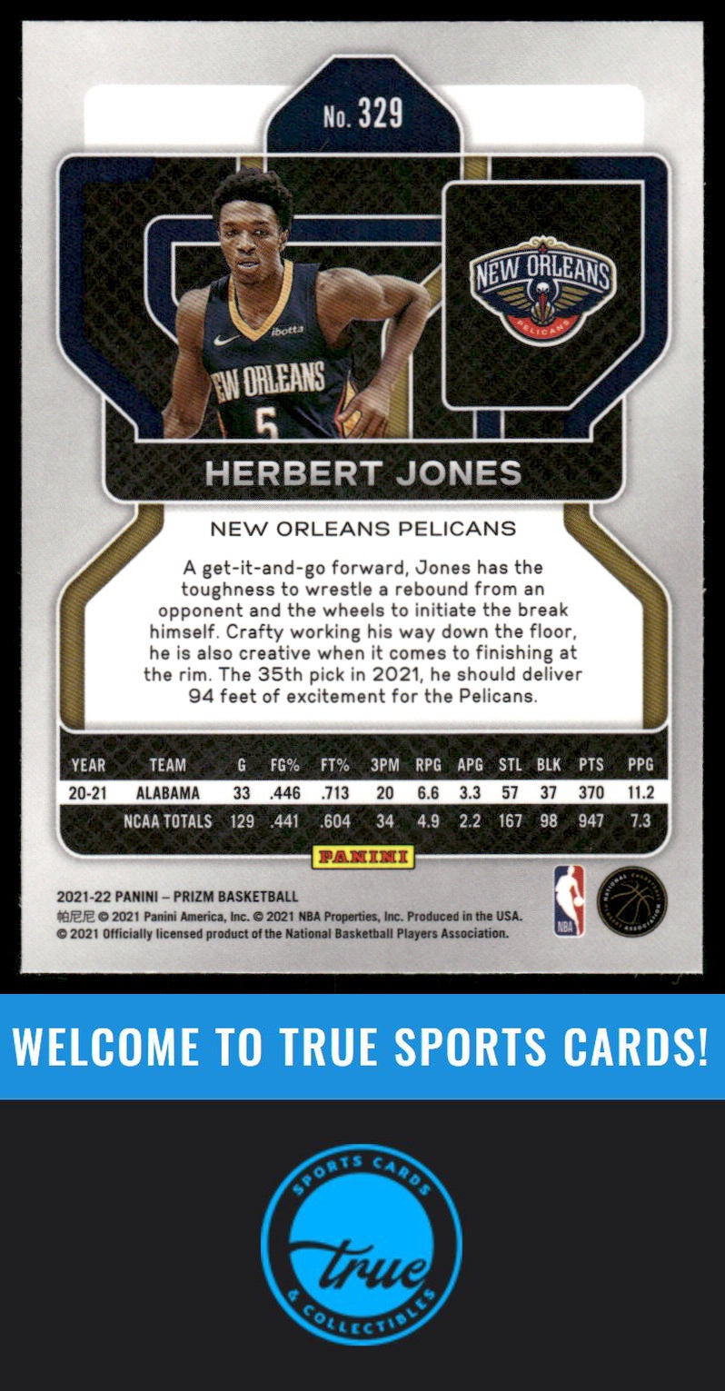 2021-22 Panini Prizm #329 Herbert Jones AUTO