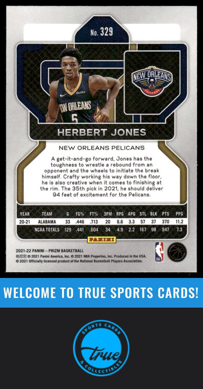 2021-22 Panini Prizm #329 Herbert Jones AUTO