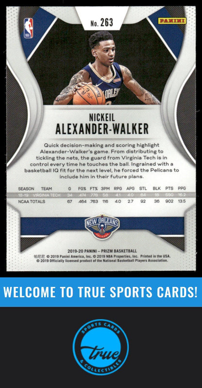 2019-20 Panini Prizm #263 Nickeil Alexander-Walker Prizms Green AUTO