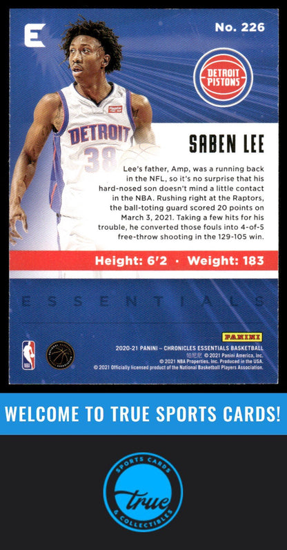 2020-21 Panini Chronicles #226 Saben Lee Green AUTO