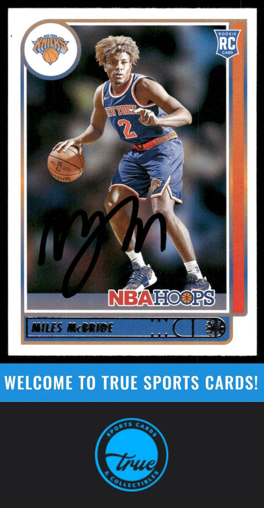 2021-22 Hoops #232 Miles McBride AUTO
