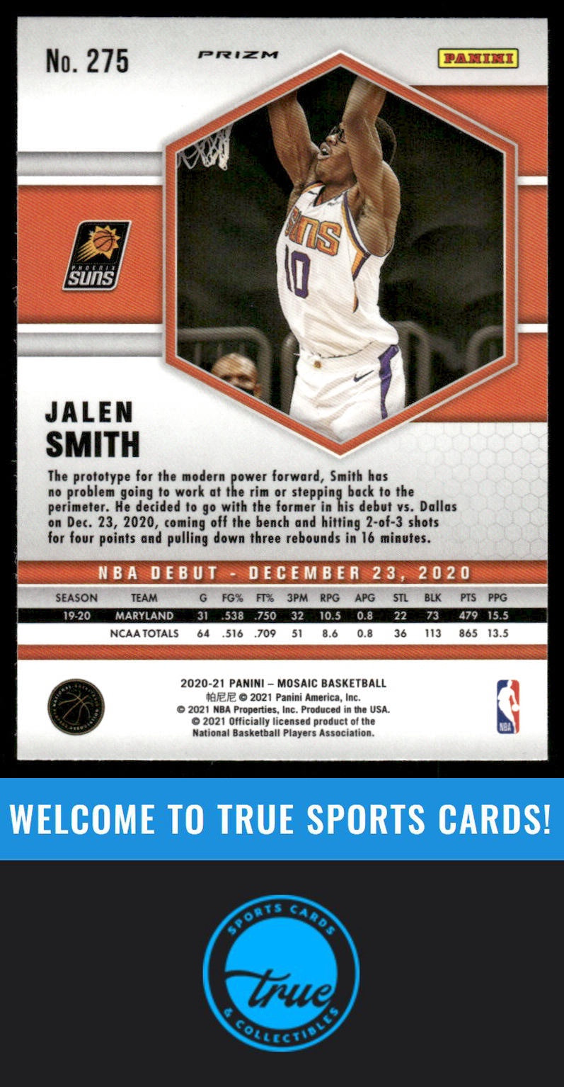 2020-21 Panini Mosaic #275 Jalen Smith Mosaic Reactive Blue AUTO