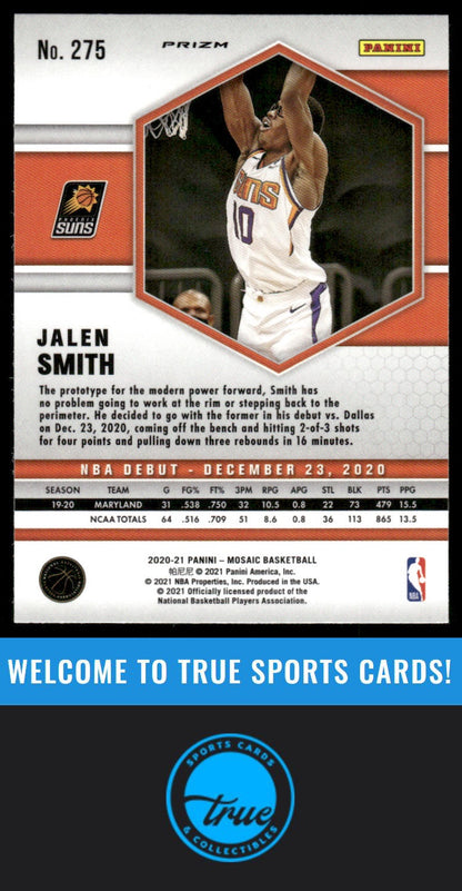 2020-21 Panini Mosaic #275 Jalen Smith Mosaic Reactive Blue AUTO